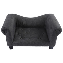 Charcoal Luxe Dog Sofa